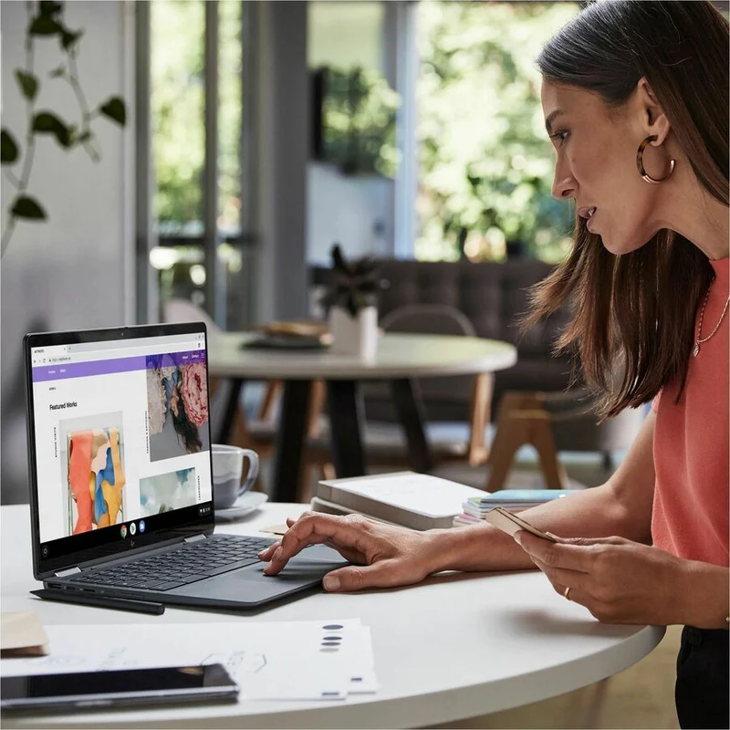 Ordinateur portable convertible 13.5 en 2 HP Elite Dragonfly Chromebook Enterprise 1" à écran tactile - WUXGA+ - Intel Core i5 12e génération i5-1245U - Technologie vPro - 8 Go - SSD 256 Go - Clavier anglais - Bleu ardoise A4ED2UT#ABA