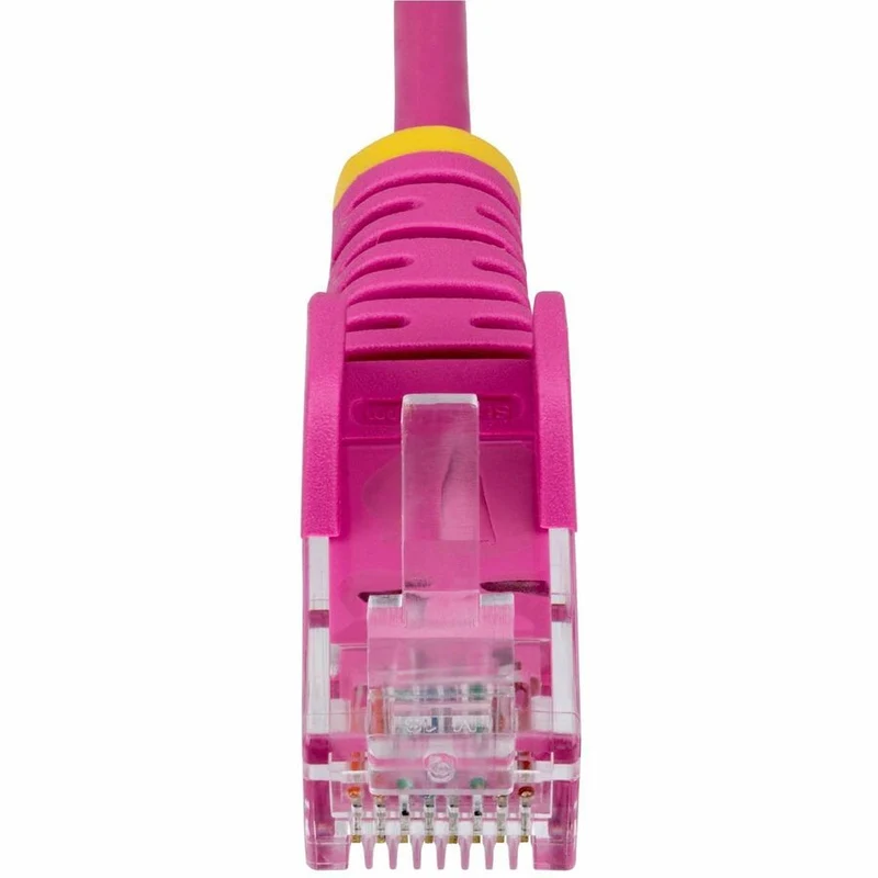 StarTech.com Câble Ethernet CAT1 fin rose de 6 m, RJ45 fin sans accroc, UTP, LSZH, cuivre nu 28 AWG, cordon de raccordement réseau fin, testé Fluke N6PAT1PKS