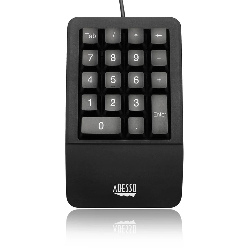 Clavier numérique étanche antimicrobien Adesso avec support repose-poignet AKB-618UB