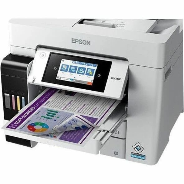 Imprimante multifonction à jet d'encre filaire et sans fil Epson WorkForce Pro ST-C5500 - Couleur - Fax sortant uniquement C11CJ28202