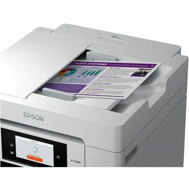 Imprimante multifonction à jet d'encre filaire et sans fil Epson WorkForce Pro ST-C5500 - Couleur - Fax sortant uniquement C11CJ28202