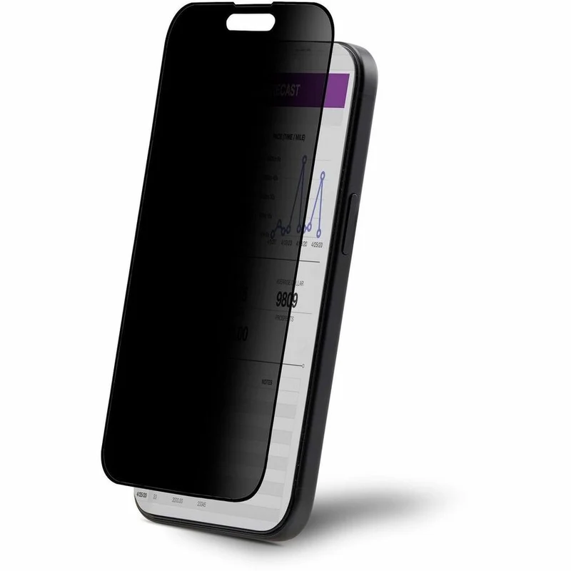StarTech.com Écran de confidentialité 4 directions pour iPhone 15 Pro, portrait/paysage, tactile, vue +/- 30 degrés, filtre de protection en verre trempé I15T2-PRIVACY-SCREEN
