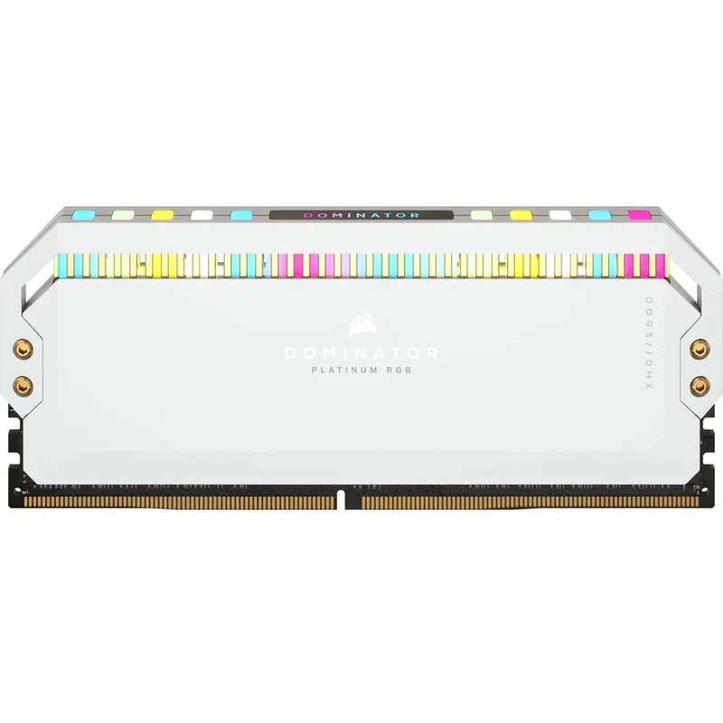 Kit de mémoire Corsair Dominator Platinum RGB 32 Go (2 x 16 Go) DDR5 DRAM 6200 36 MHz C32 - Blanc CMT5GX2M6200X36CXNUMXW