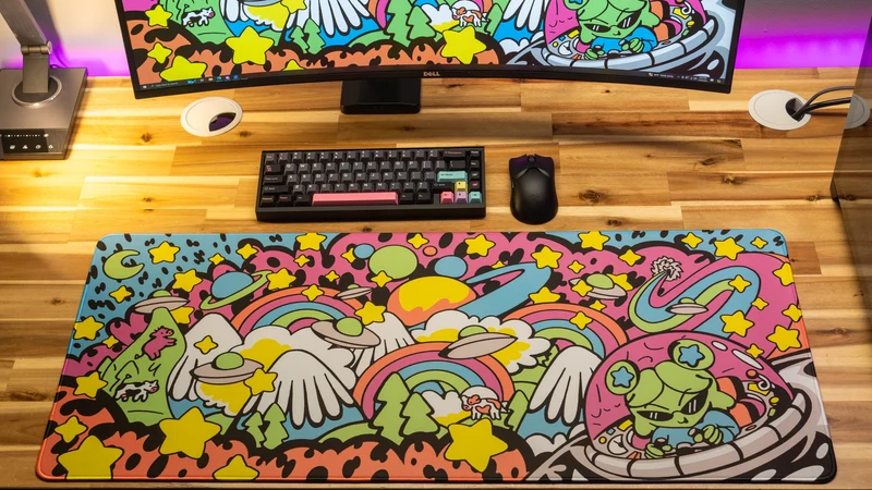 "Tour of the Galaxy" — Gabi Belle Deskmat