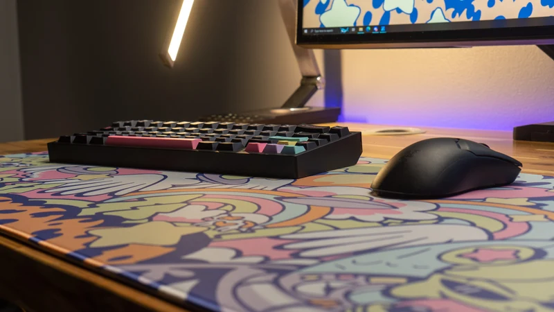 "Tour of the Galaxy - Pastel" — Gabi Belle Deskmat