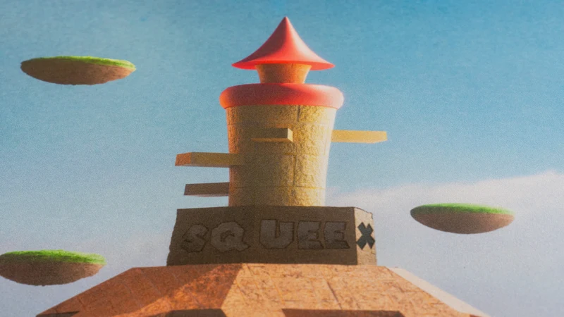 "Red Split" — Squeex Deskmat