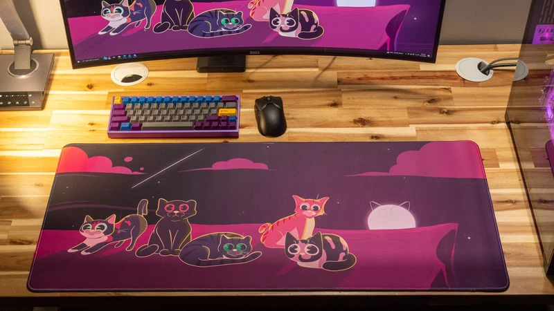 "Purrfect Evening" IV — Dooley Noted Deskmat