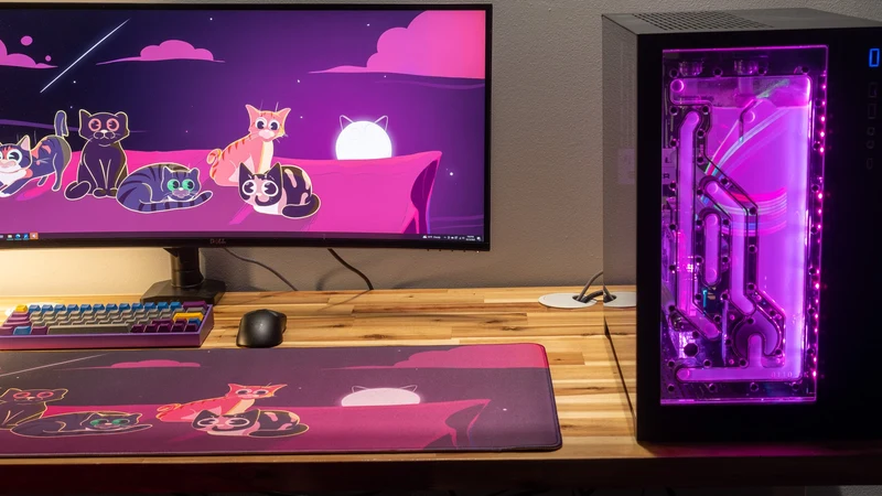 "Purrfect Evening" IV — Dooley Noted Deskmat
