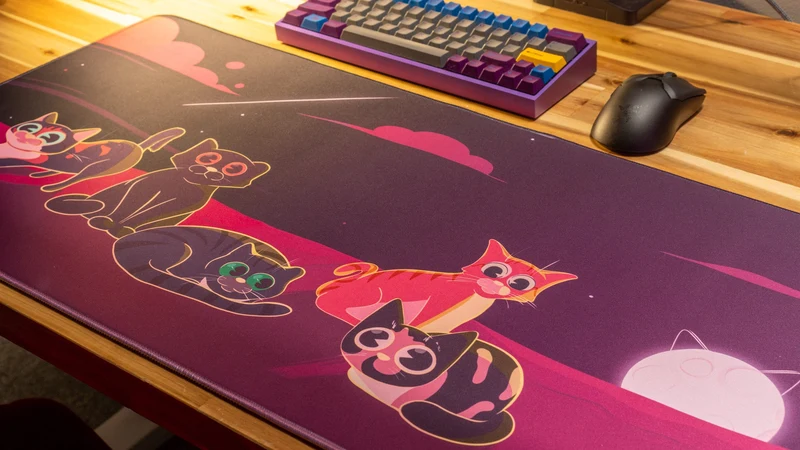 "Purrfect Evening" IV — Dooley Noted Deskmat