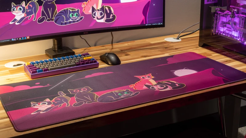 "Purrfect Evening" IV — Dooley Noted Deskmat