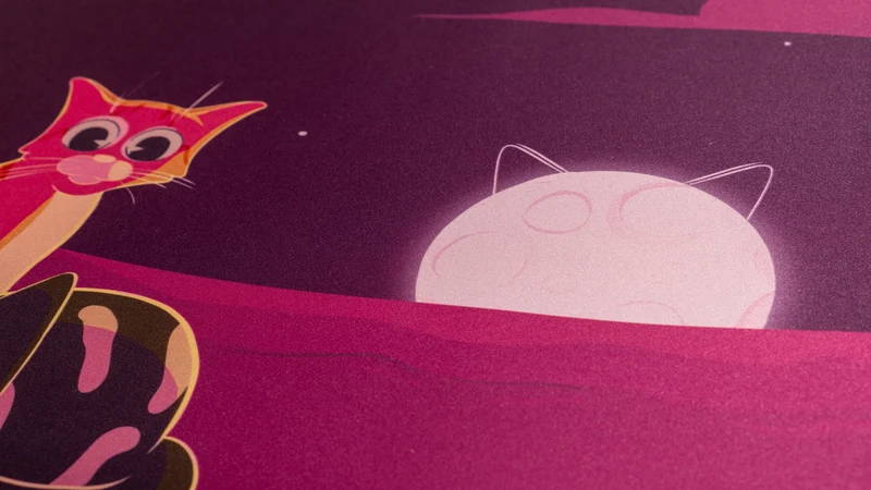 "Purrfect Evening" IV — Dooley Noted Deskmat