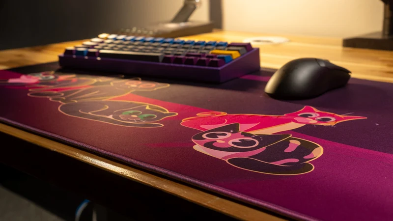 "Purrfect Evening" IV — Dooley Noted Deskmat