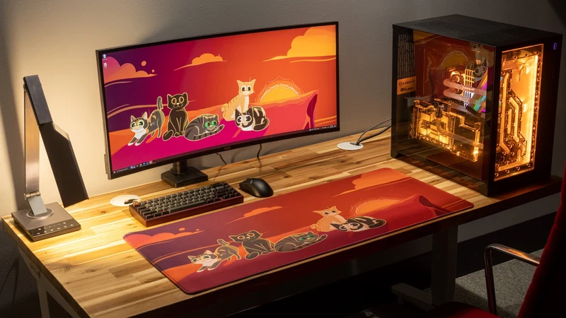 "Meowvelous Morning" IV — Dooley Noted Deskmat