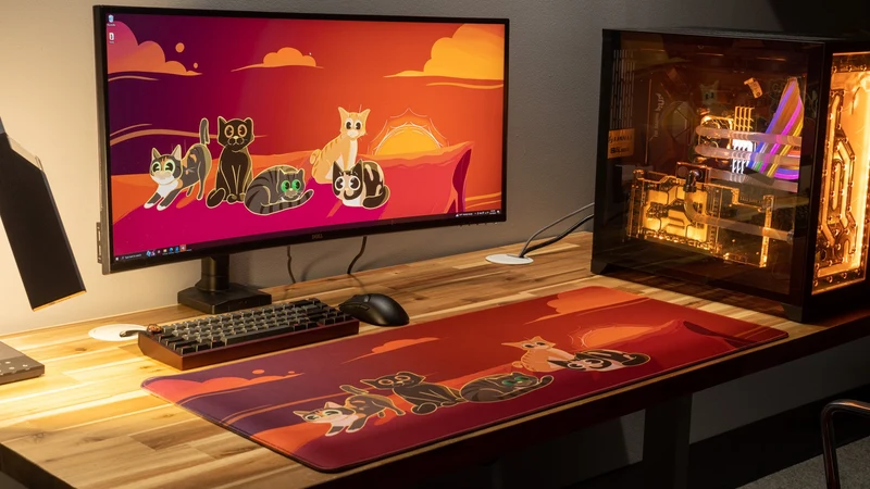 "Meowvelous Morning" IV — Dooley Noted Deskmat