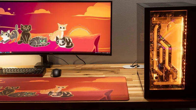 "Meowvelous Morning" IV — Dooley Noted Deskmat
