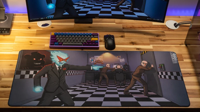 "Spiral’s Chaotic Night Shift" — Spiral Deskmat