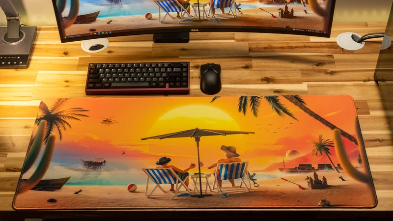 "Paradise" — Tide Deskmat