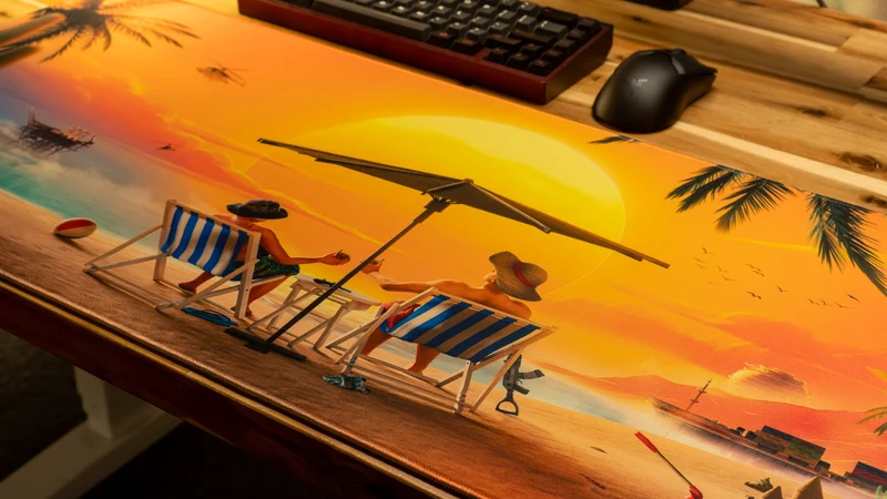 "Paradise" — Tide Deskmat