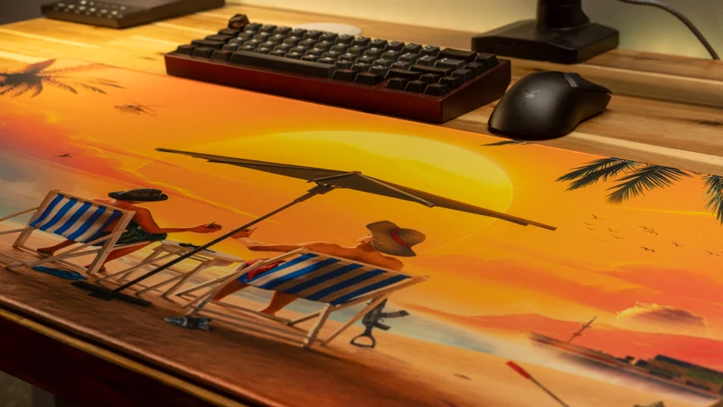 "Paradise" — Tide Deskmat