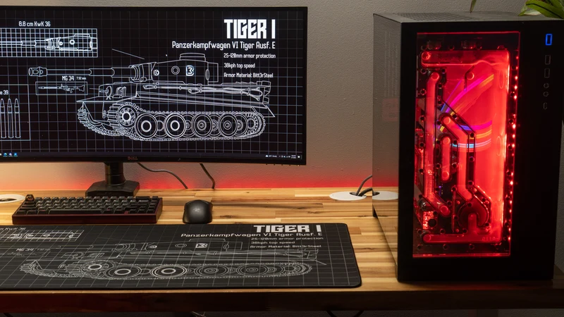 "Wunderwaffe - Black" — Bitt3rSteel Deskmat