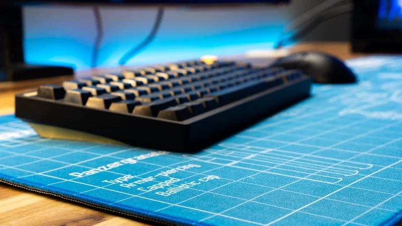 "Wunderwaffe - Blue" — Bitt3rSteel Deskmat