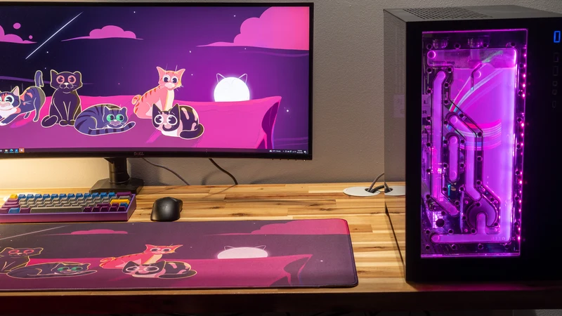 "Purrfect Evening" — Dooley Noted Deskmat