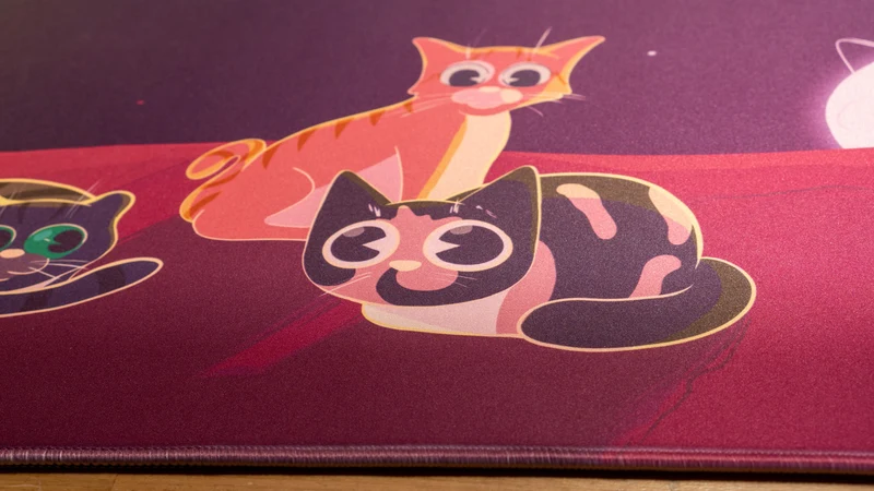 "Purrfect Evening" — Dooley Noted Deskmat