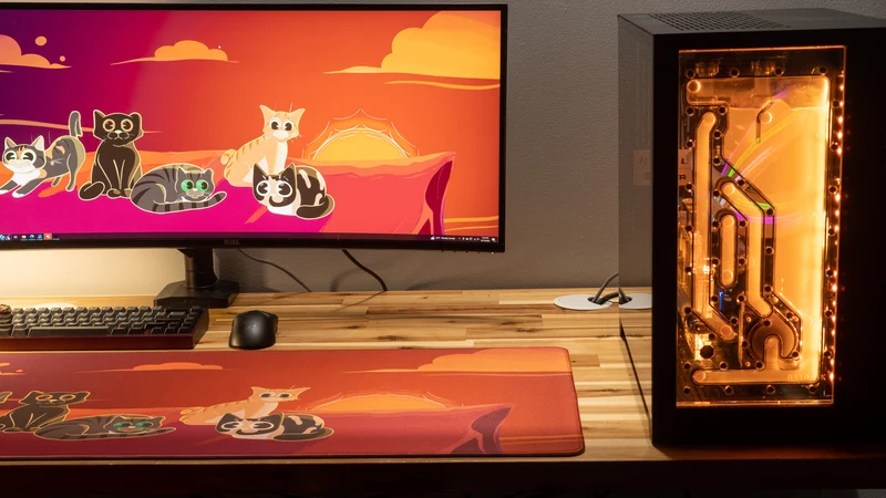 "Meowvelous Morning" — Dooley Noted Deskmat