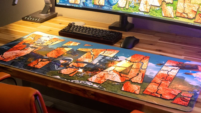 "Vital Servers" — Rust Deskmat