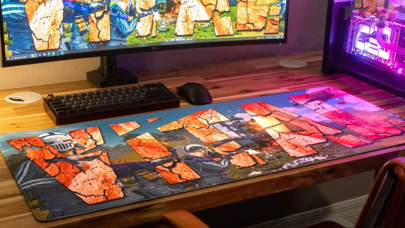 "Vital Servers" — Rust Deskmat