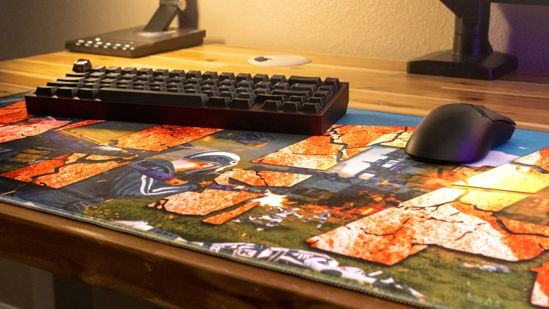 "Vital Servers" — Rust Deskmat