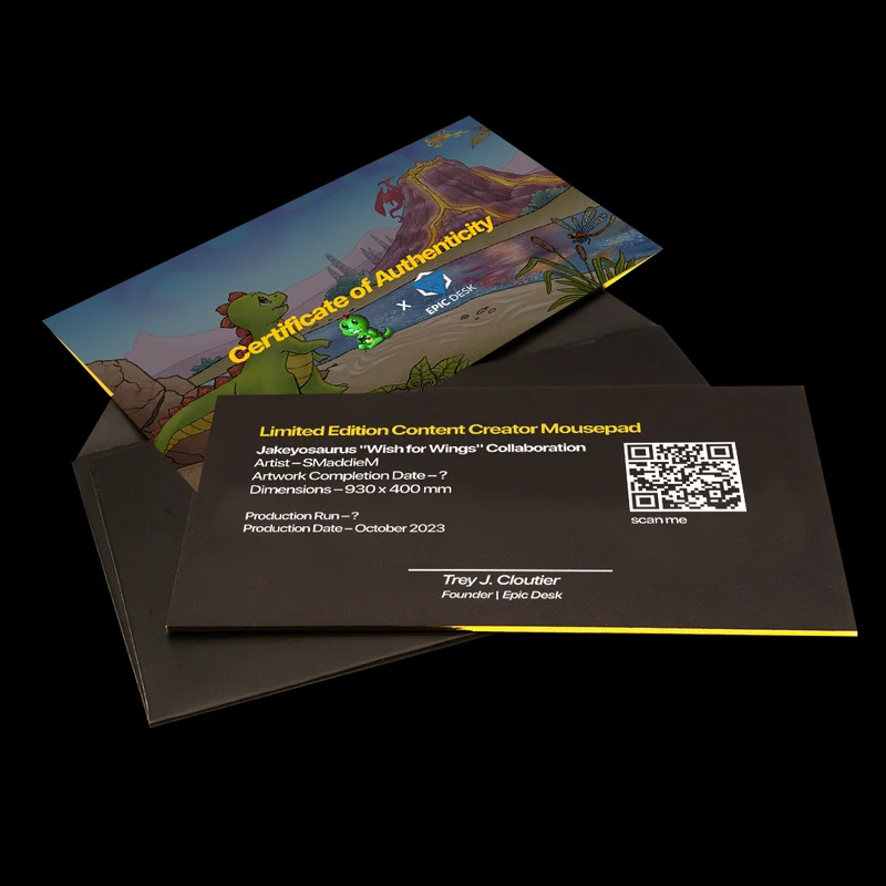 "Wish for Wings" — Jakeyosaurus Deskmat