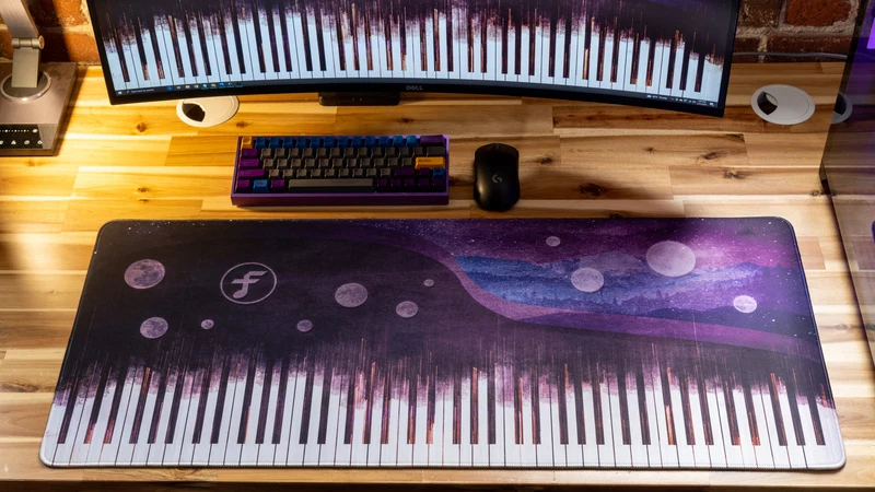 "Cosmic Harmony" — Frank Tedesco Deskmat