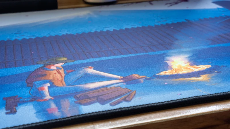 "Willjum's Paradise/Bone Helmet" — Rust Deskmat