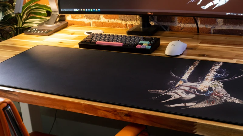 "Willjum's Paradise/Bone Helmet" — Rust Deskmat
