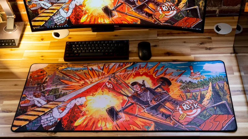 "Fly Guy" — Rust Deskmat