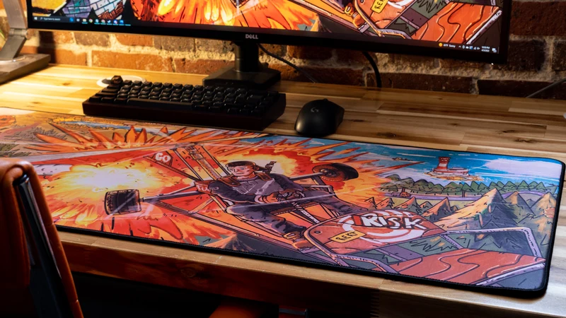 "Fly Guy" — Rust Deskmat