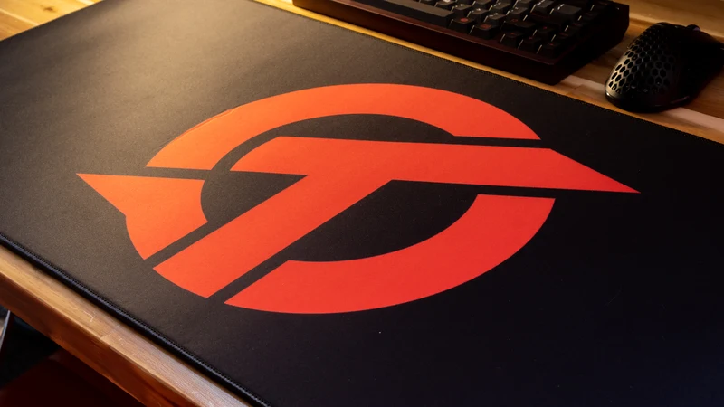 "OT" — Rust Deskmat