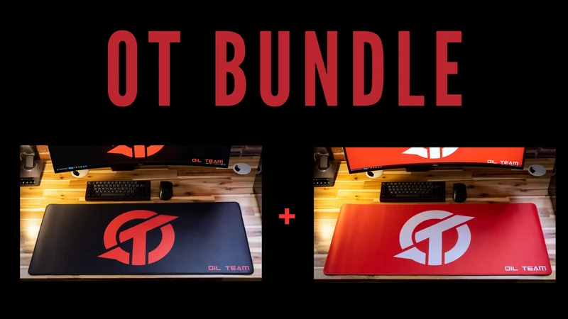 "OT" — Rust Deskmat