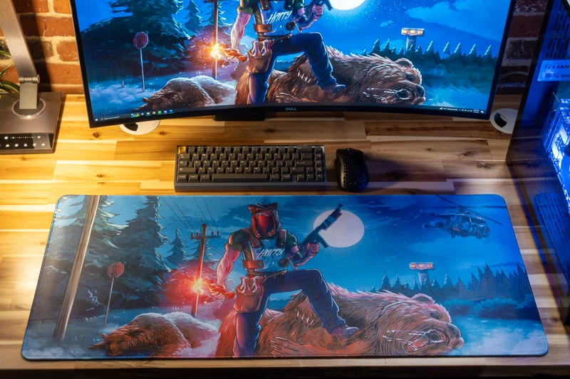 "THE SPEEDRUNNER" — Rust Deskmat