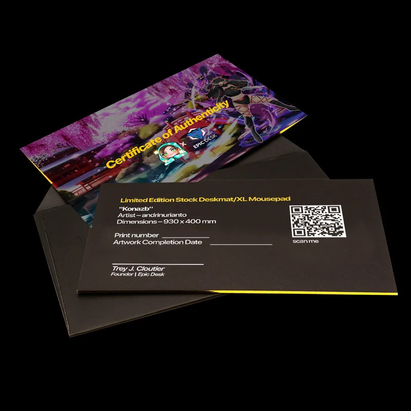 "Konazb" — Signature Deskmat