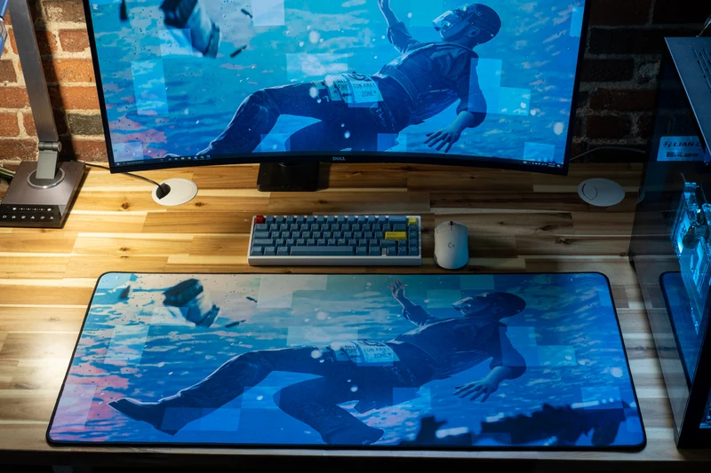 "Motion" — Rust Deskmat