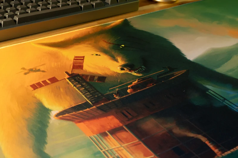 "Friduwulf" — Rust Deskmat