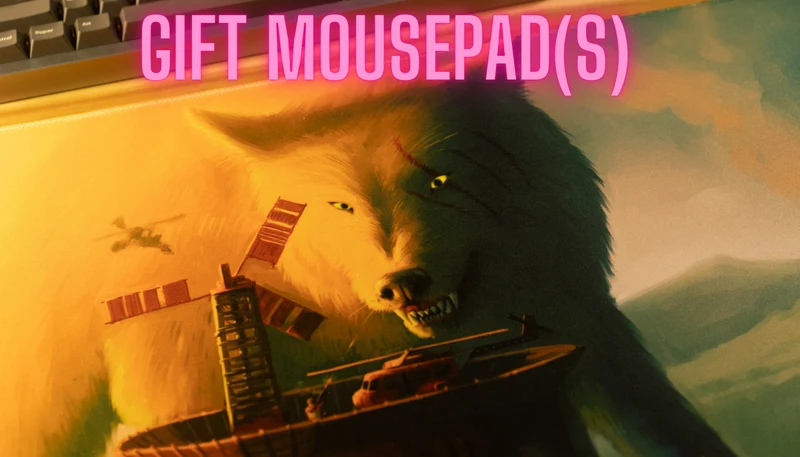 "Friduwulf" — Rust Deskmat