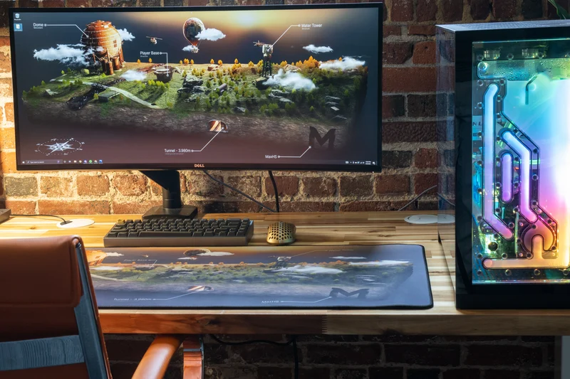 "MaxHS" — Rust Deskmat