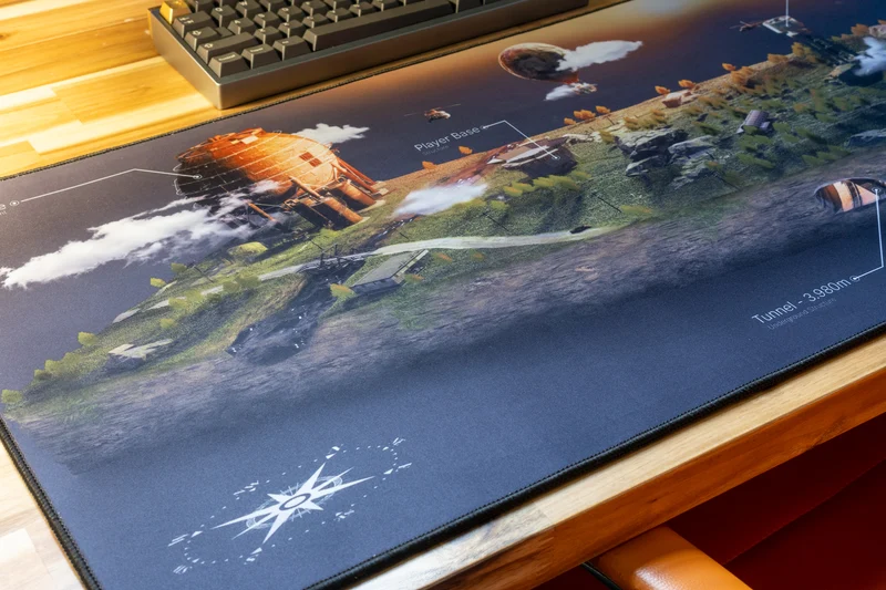 "MaxHS" — Rust Deskmat