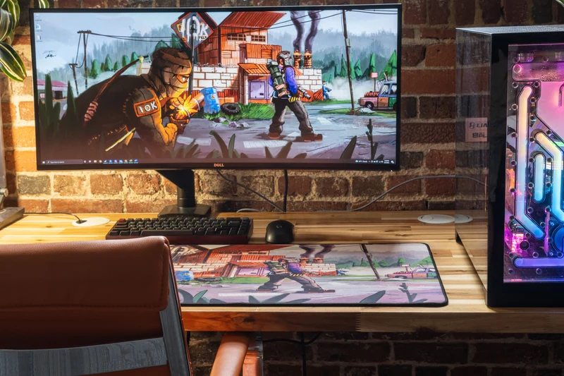 "IOK" — Rust Deskmat