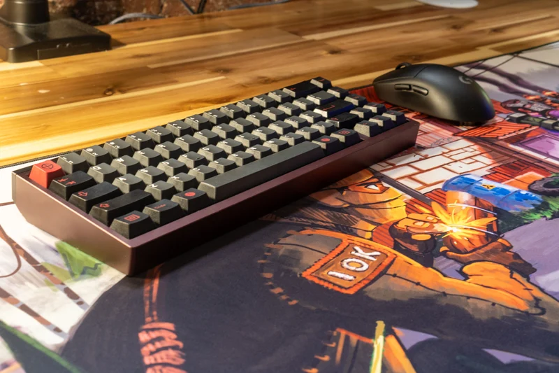 "IOK" — Rust Deskmat