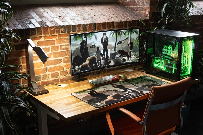 "CoconutB" — Rust Deskmat