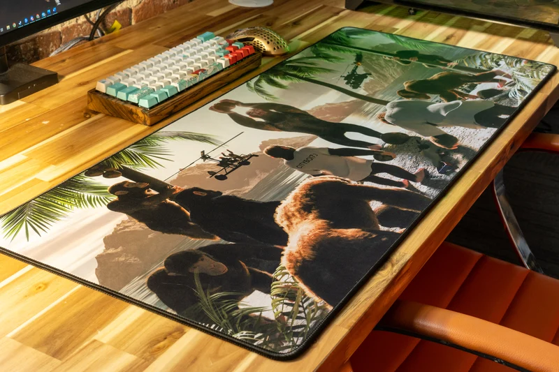 "CoconutB" — Rust Deskmat